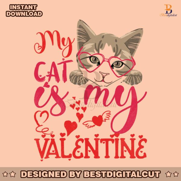 groovy-my-cat-is-my-valentine-svg