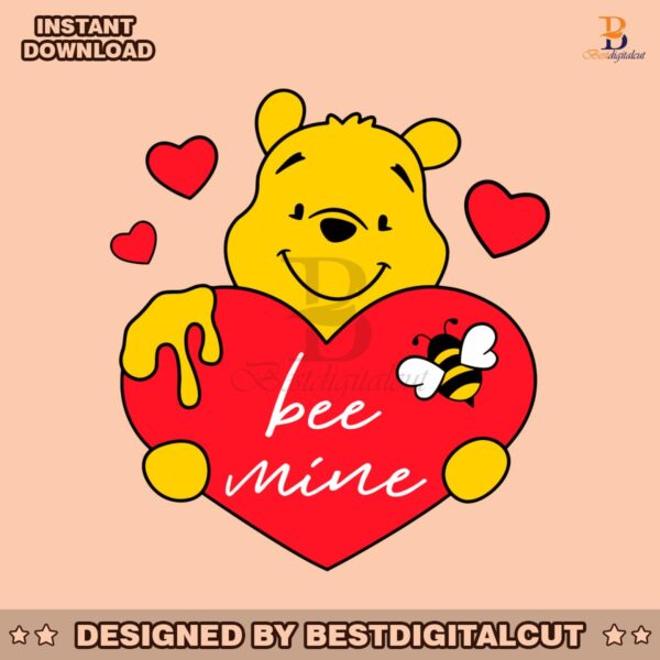 winnie-the-pooh-bee-mine-valentine-svg