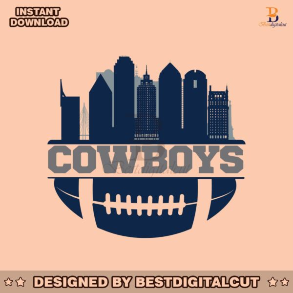 nfl-cowboys-football-skyline-svg