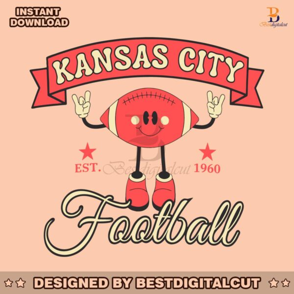 cute-kansas-city-football-est-1960-svg