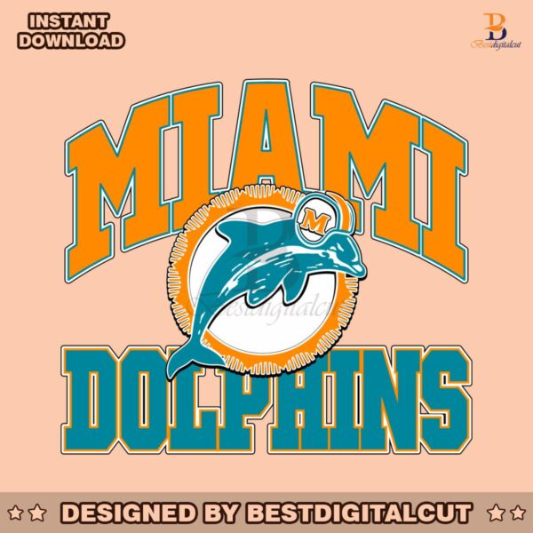 retro-miami-dolphins-football-svg-digital-download