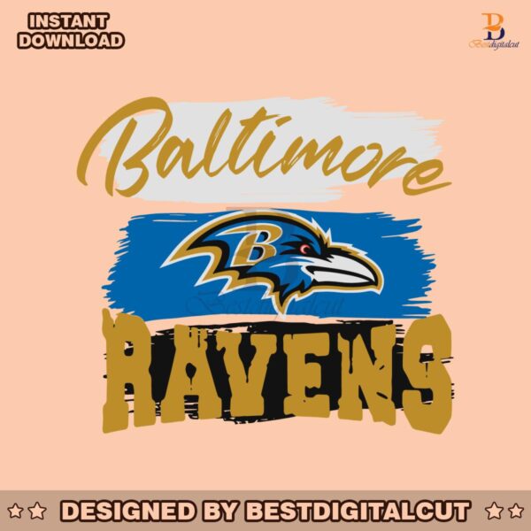 baltimore-ravens-team-nfl-football-svg