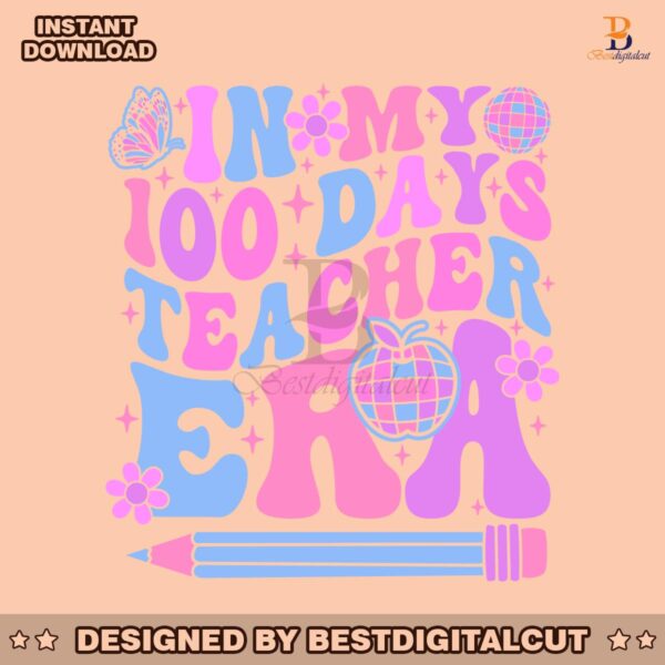 retro-in-my-100-days-teacher-era-svg