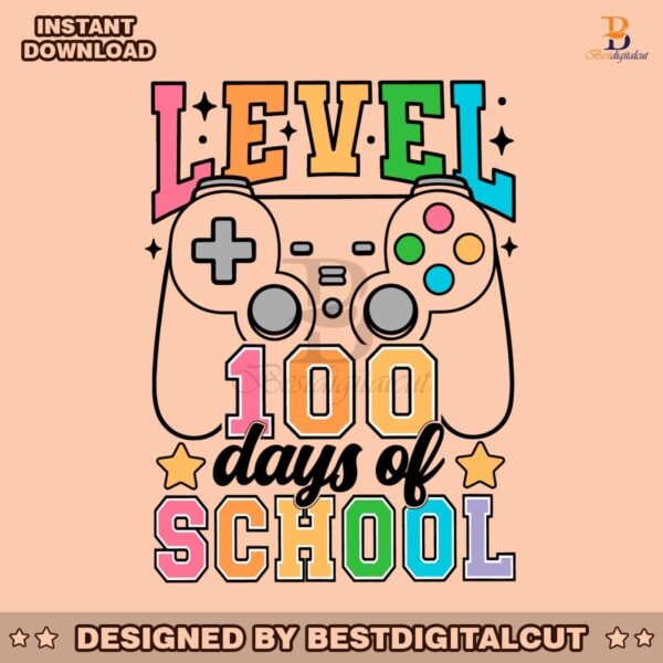 level-100-days-of-school-game-controllers-svg