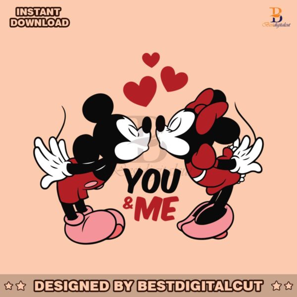 mickey-kiss-minnie-you-and-me-svg