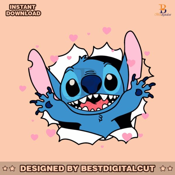 stitch-cute-happy-valentine-svg