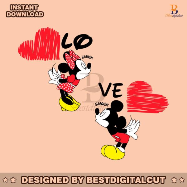 kissing-mickey-minnie-smack-svg