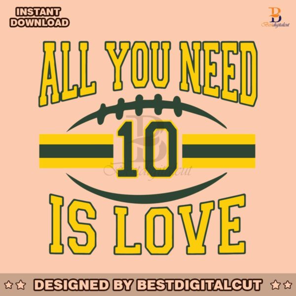 all-you-need-is-love-green-bay-svg