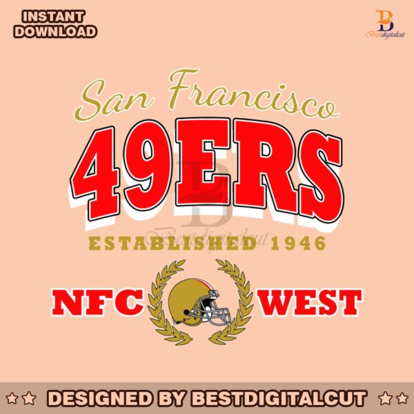 san-francisco-49ers-established-1946-nfc-west-svg