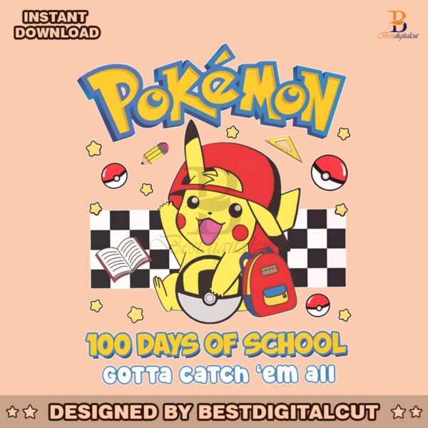 pokemon-100-days-of-school-pikachu-png