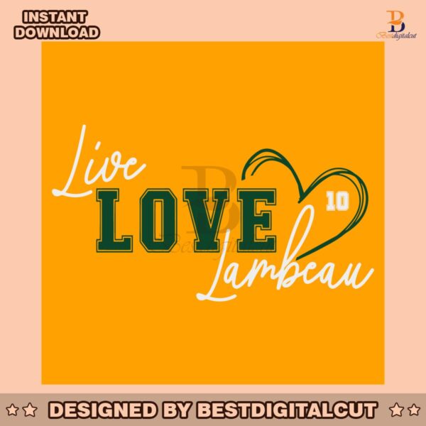 live-love-lambeau-number-10-heart-svg