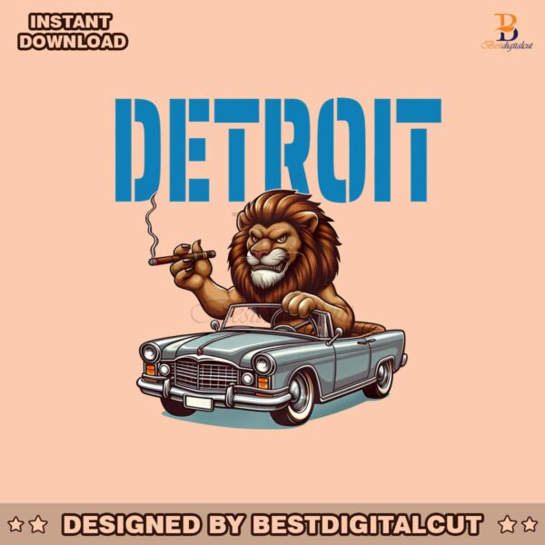 funny-lion-driving-car-detroit-football-png