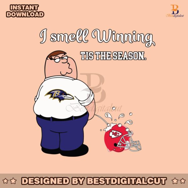 funny-ravens-i-smell-winning-chiefs-svg