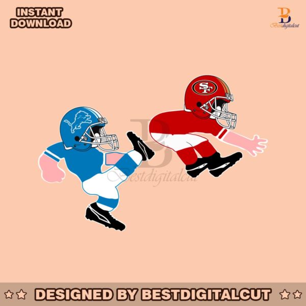 funny-detroit-lions-kicks-san-francisco-49ers-svg