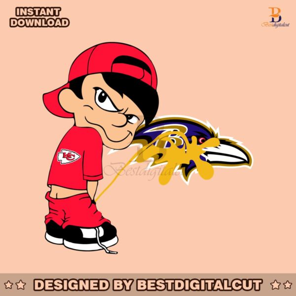 funny-boy-kansas-city-chiefs-piss-on-baltimore-ravens-svg