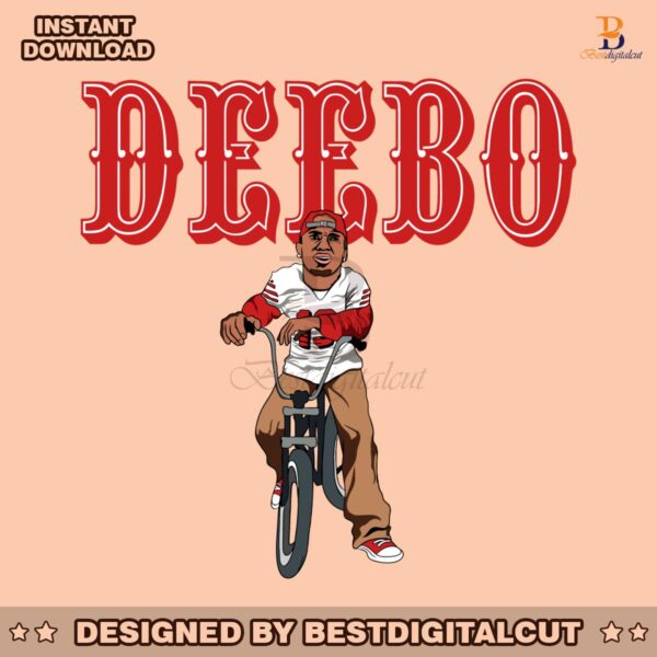 deebo-samuel-san-francisco-49ers-riding-bike-svg