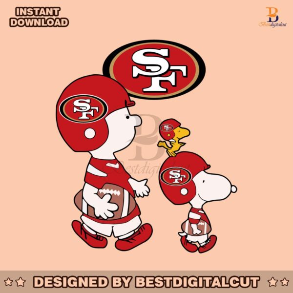 snoopy-the-peanuts-san-francisco-49ers-svg