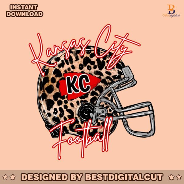 kansas-city-football-leopard-helmet-png