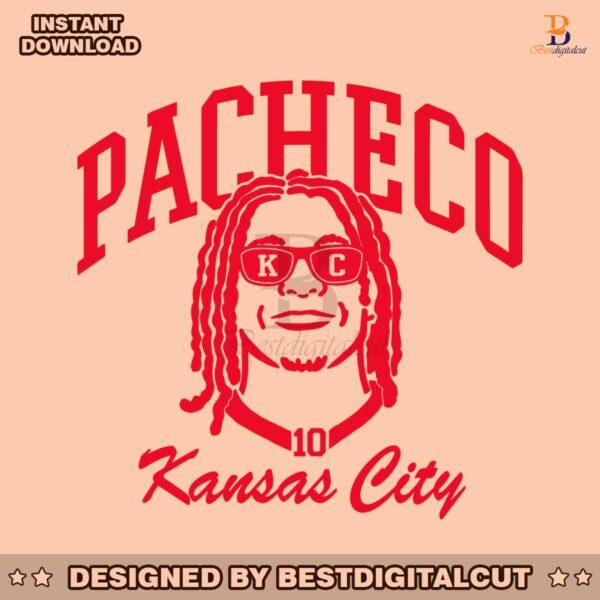 pacheco-10-kansas-city-football-player-svg