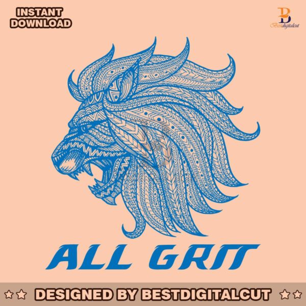 vintage-nfl-all-grit-lions-logo-svg