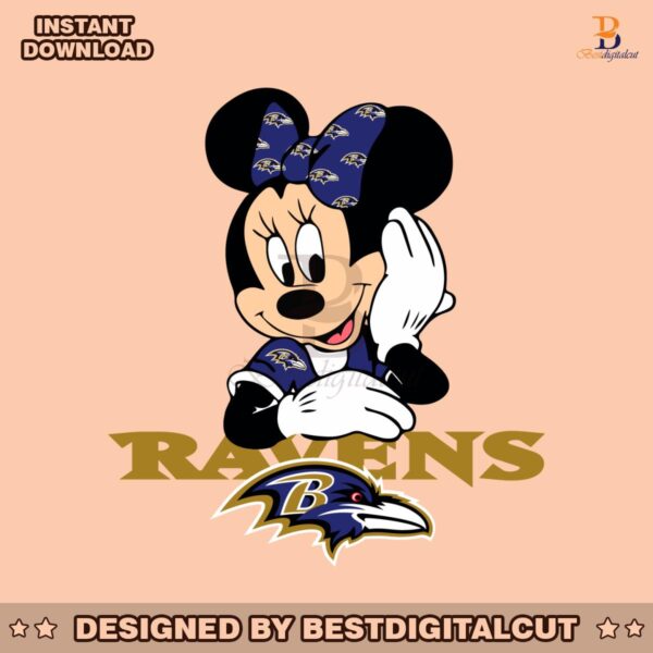 minnie-mouse-baltimore-ravens-football-svg