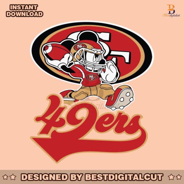 mickey-mouse-player-san-francisco-49ers-svg