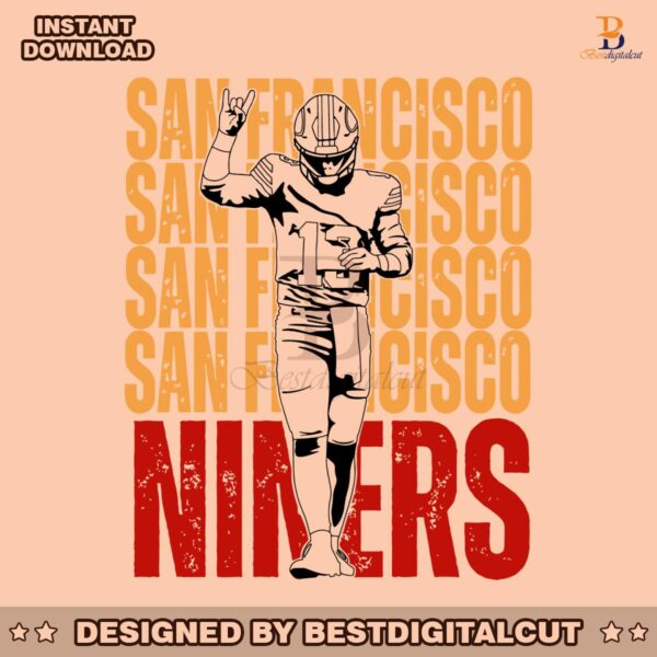 nfl-san-francisco-niners-player-svg