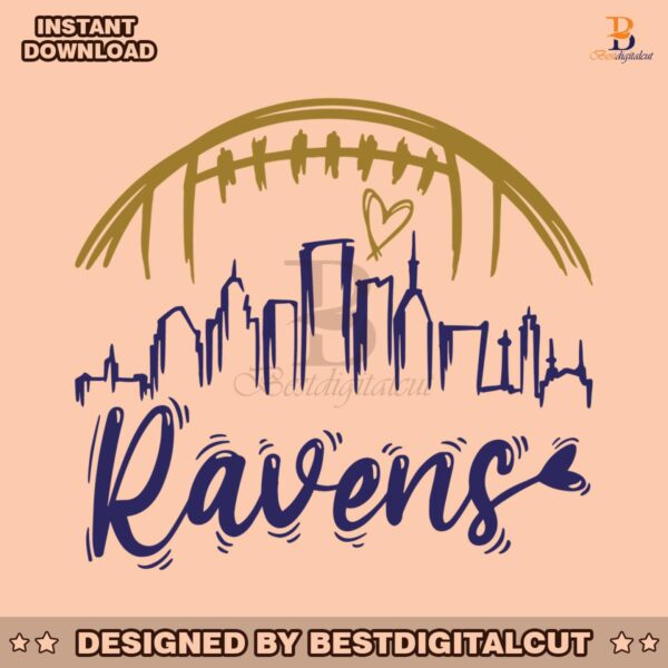 nfl-ravens-football-skyline-svg