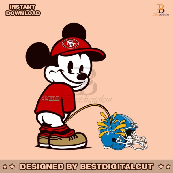 mickey-49ers-piss-on-lions-helmet-svg