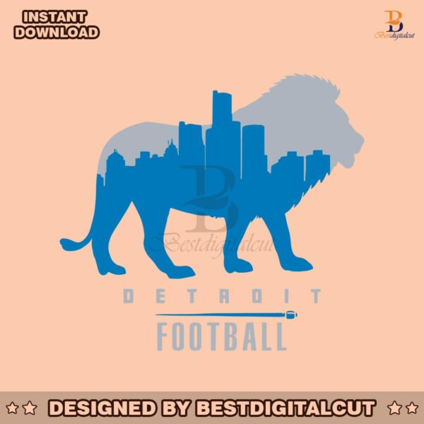 detroit-football-lions-skyline-svg-digital-download