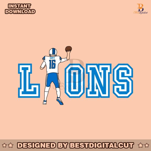 jared-goff-detroit-lions-football-player-svg