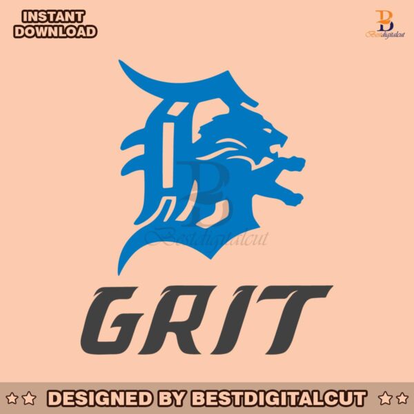 retro-detroit-football-grit-logo-svg