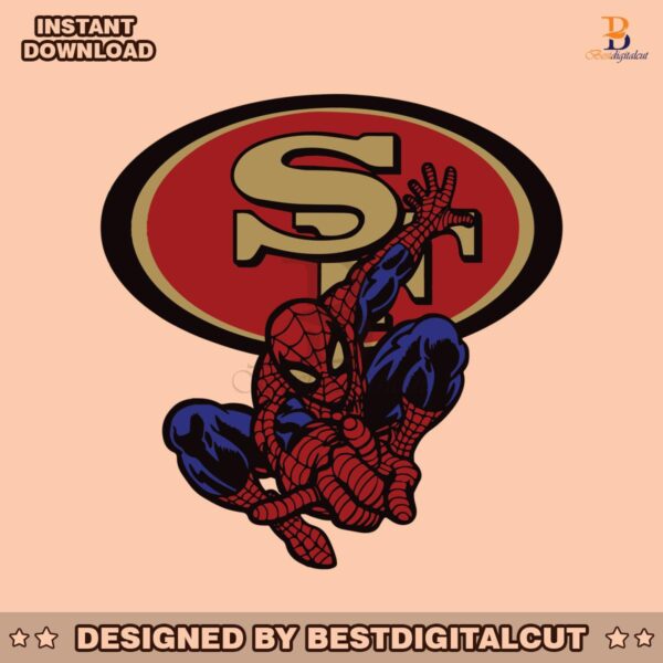 spiderman-san-francisco-49ers-svg