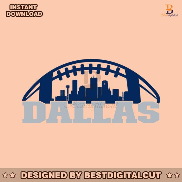 dallas-football-skyline-svg-digital-download