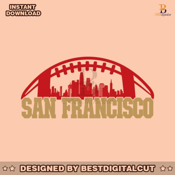 san-francisco-football-skyline-svg-digital-download