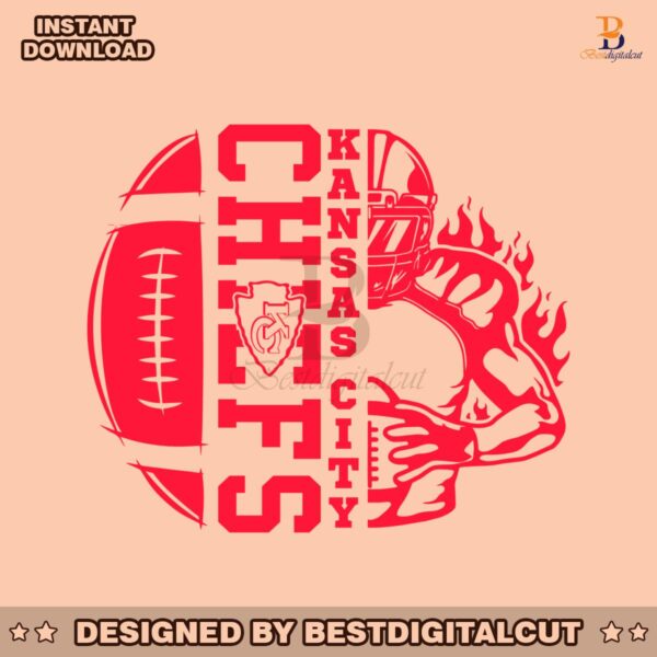 kansas-city-football-player-svg-digital-download