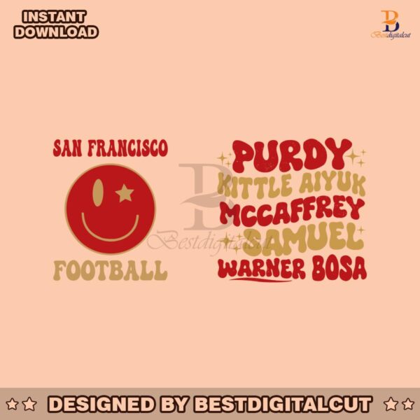 san-francisco-football-smile-face-svg