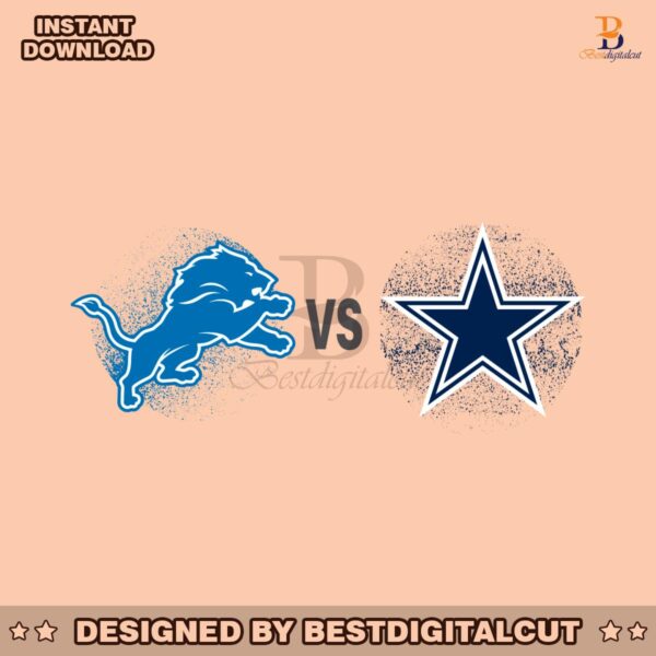 detroit-lions-vs-dallas-cowboys-football-svg