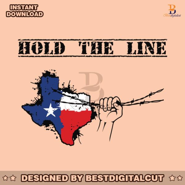 texas-hold-the-line-barbed-wire-svg