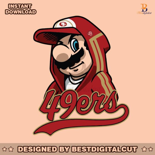 super-mario-49ers-nfl-football-svg