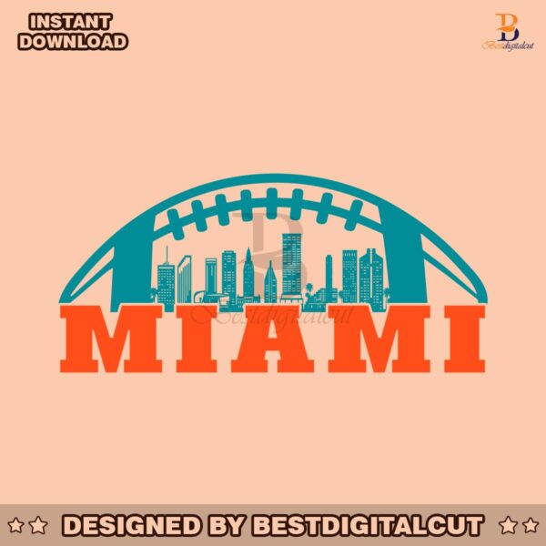 miami-football-skyline-svg-digital-download