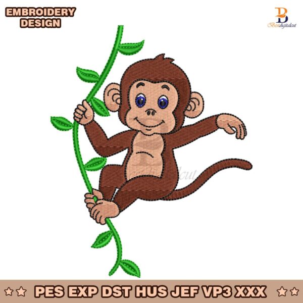 baby-monkey-machine-embroidery-design