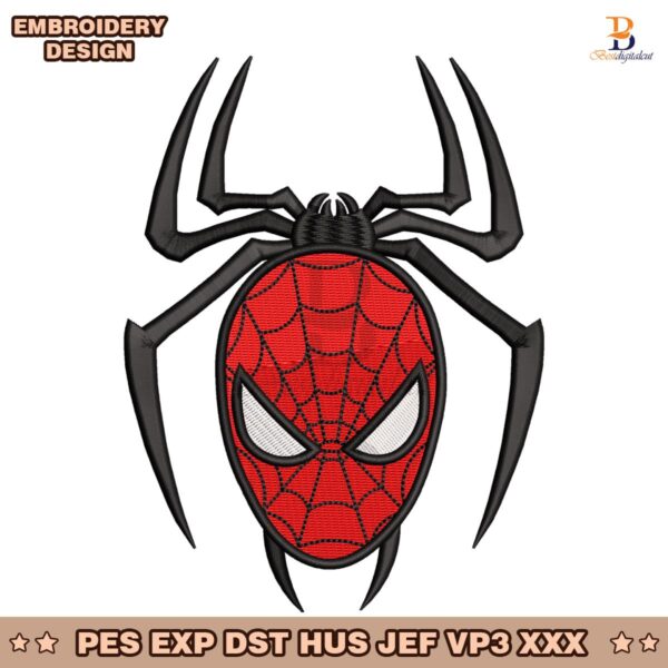 spiderman-face-with-spider-digital-embroidery-design