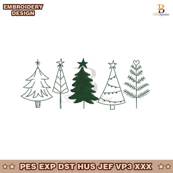 christmas-trees-embroidery-designs