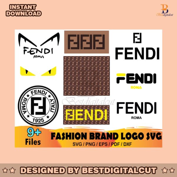 9-files-fendi-logo-bundle-svg