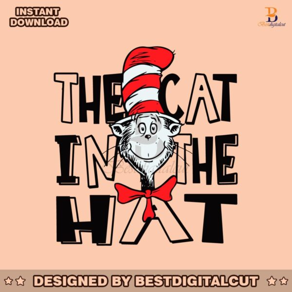 dr-seuss-the-cat-in-the-hat-svg