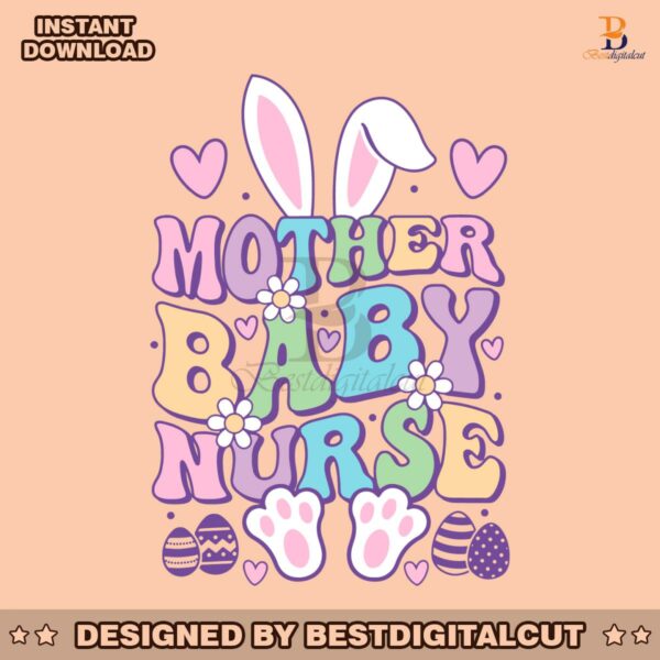 mother-baby-nurse-bunny-easter-svg