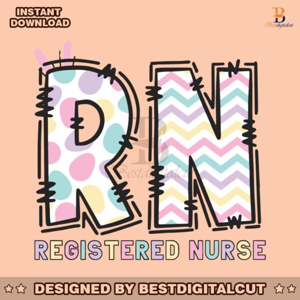 retro-rn-registered-nurse-easter-svg