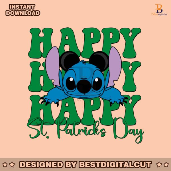 st-patricks-day-cute-stitch-svg