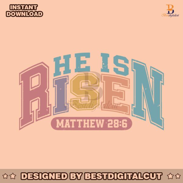 retro-he-is-risen-christian-easter-svg